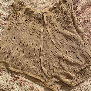 LPA Tan Knit Shorts